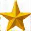 Filled star icon for rating